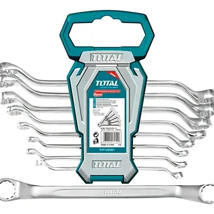 TOTAL JUEGO DE LLAVES DOBLE CORONA ACODADA 6-22MM 8 PCS THT102486