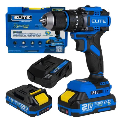 ELITE TALADRO PERCUTOR INALAMBRICO 1/2" 21V XID2160K