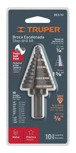 TRUPER BROCA ESCALONADA  1/4" - 1-3/8" 12126