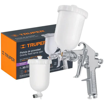 TRUPER AEROGRAFO PISTOLA DE GRAVEDAD VASO PLASTICO 101856