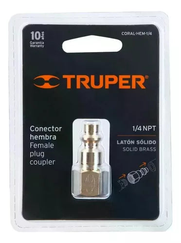 TRUPER CONECTOR HEMBRA 1/4" 19082