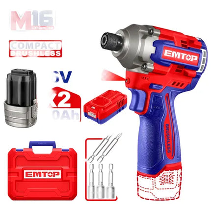 EMTOP ATORNILLADOR DE IMPACTO 16V ULCIRL16178