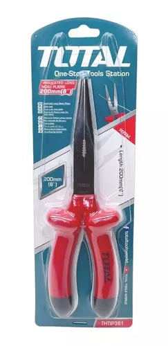 TOTAL ALICATE DE PUNTA LARGA CON AISLAMIENTO 8"  THTIP381