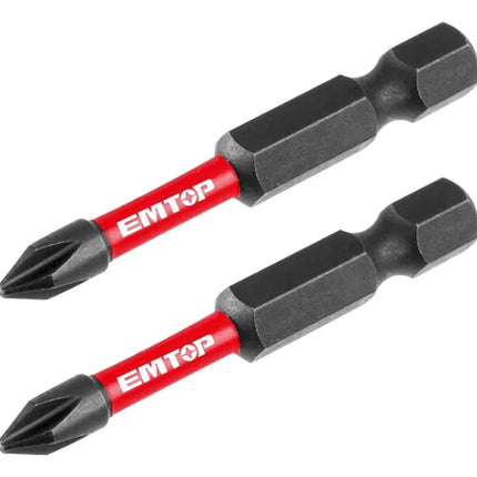 EMTOP PUNTAS PARA ATORNILLADOR DE IMPACTO PH2 50MM ESBTM5PH250