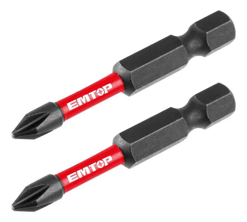 EMTOP PUNTAS PARA ATORNILLADOR DE IMPACTO PH2 50MM ESBTM5PH250