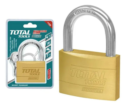 TOTAL CANDADO 70MM DORADO INDUSTRIAL  TLK32702