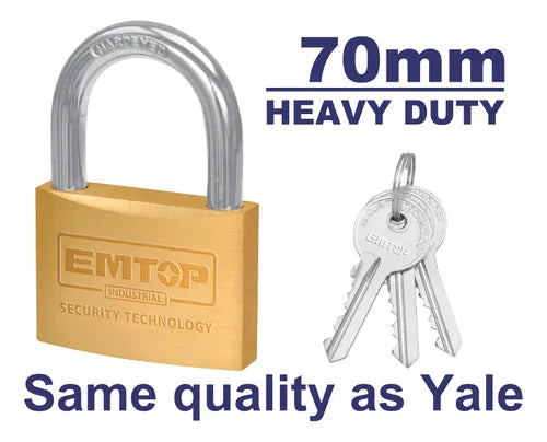 EMTOP CANDADO 70MM BRONCE EPDKB7021