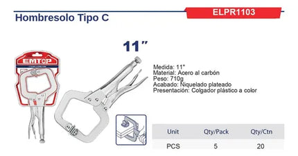 EMTOP HOMBRESOLO TIPO C DE 11" ELPR1103