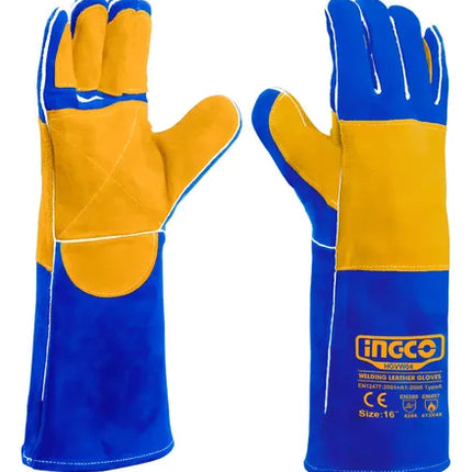 INGCO GUANTES DE CARNAZA PARA SOLDAR 16" HGVW04