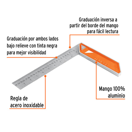 TRUPER ESCUADRA PARA CARPINTERO 10" EC-10