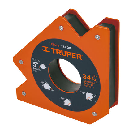 TRUPER ESCUADRA MAGNETICA 5" 34KG 15408 ESM-5