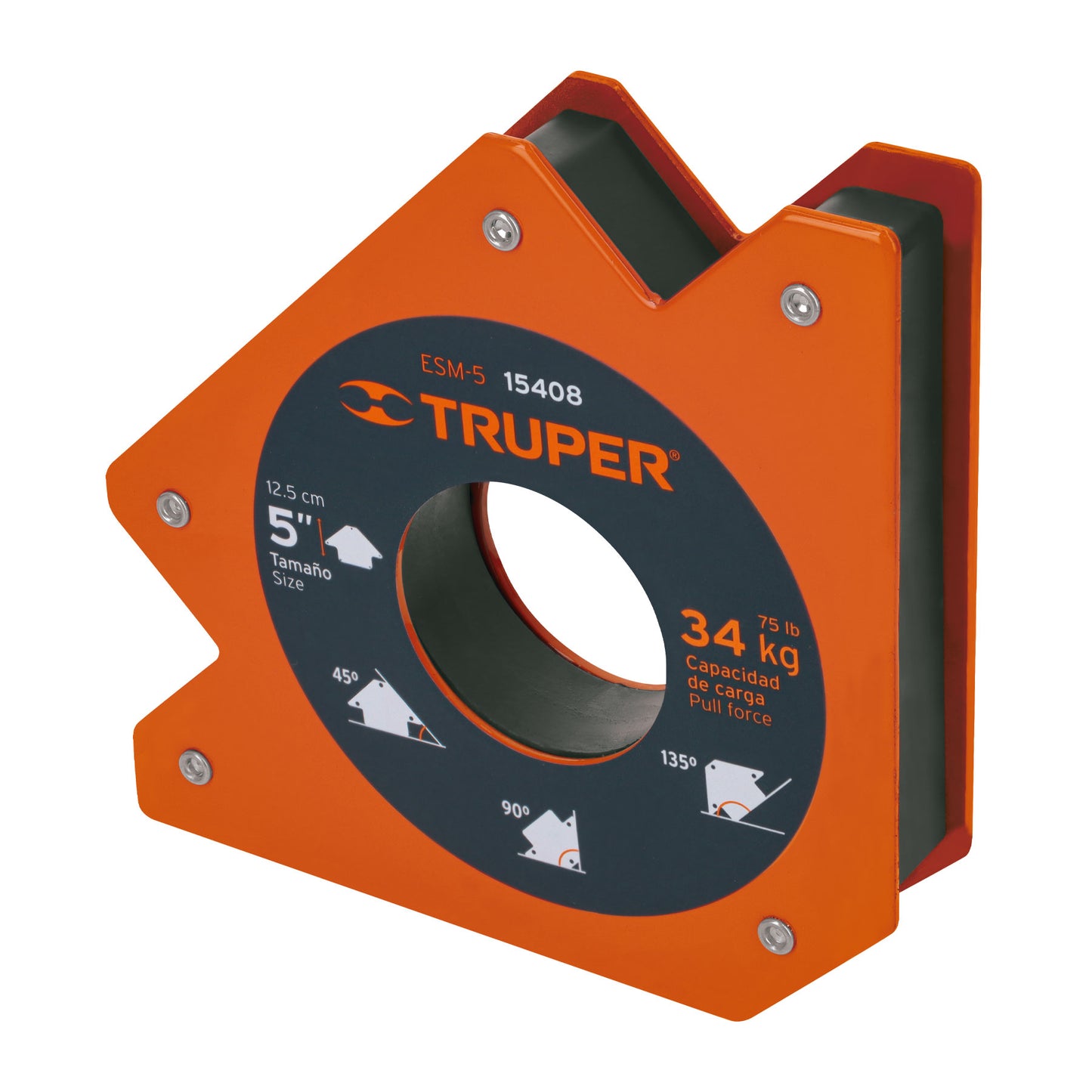 TRUPER ESCUADRA MAGNETICA 5" 34KG 15408 ESM-5