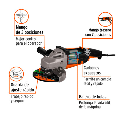 TRUPER PULIDORA  PROFESIONAL 7" 2100W 14012