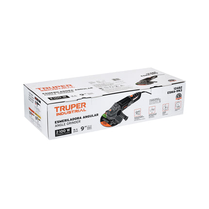 TRUPER ESMERILADORA ANGULAR 9" 2100W 12482