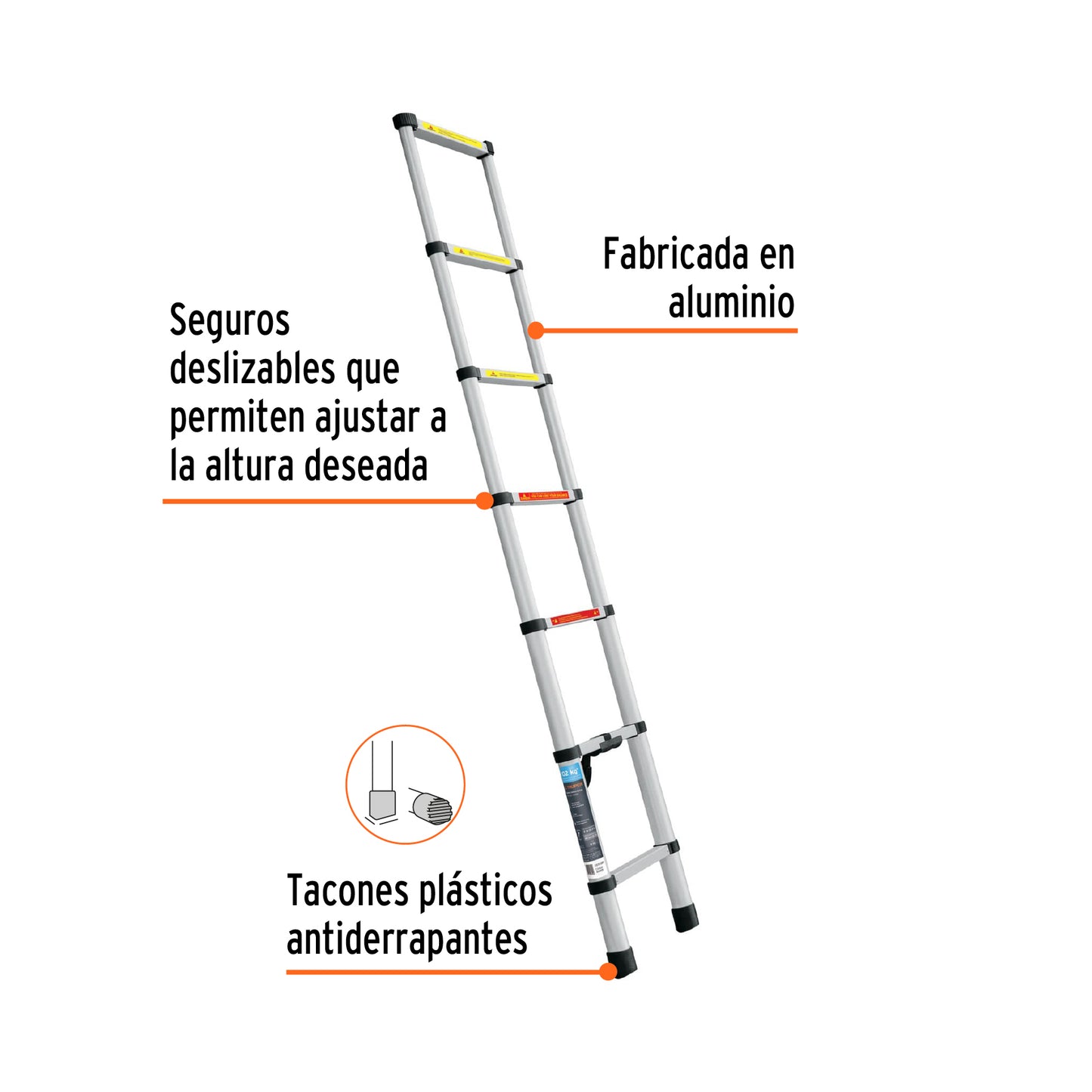 TRUPER ESCALERA TELESCOPICA 7 PELDAÑOS - 101903