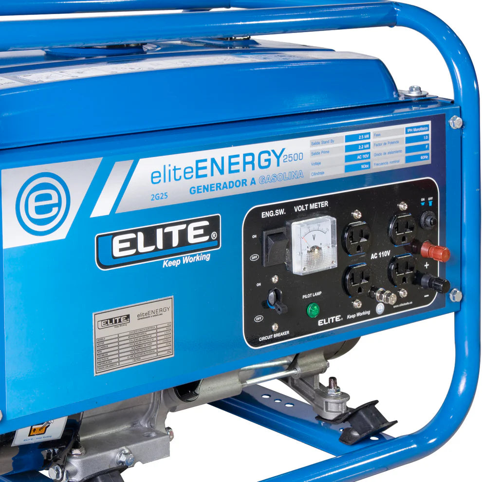 ELITE GENERADOR ELECTRICO A GASOLINA 2500W 2G25