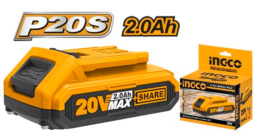 INGCO BATERIA DE ION DE LITIO 20V 2.0AH  FBLI20011