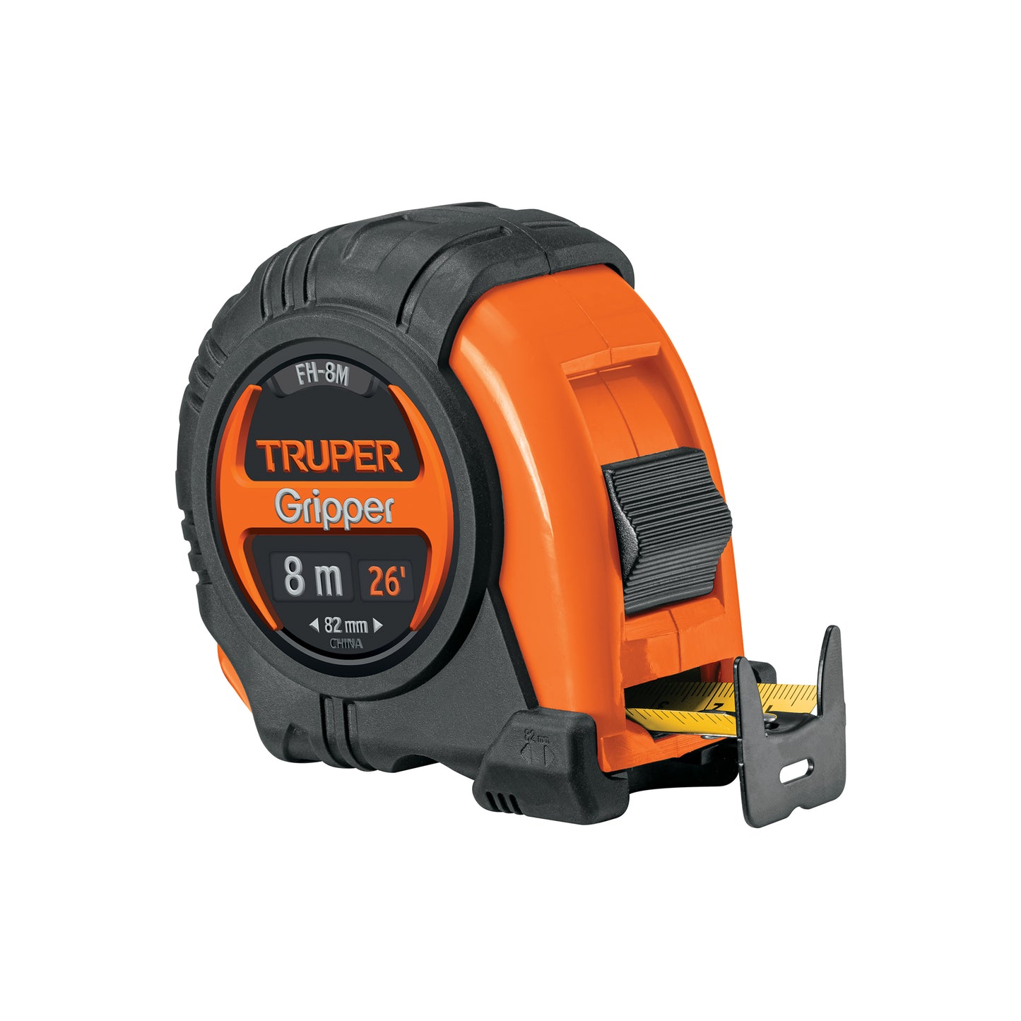 TRUPER FLEXOMETRO ENCAUCHETADO 8 MTS 14579
