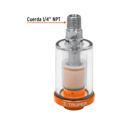 TRUPER FILTRO SEPARADOR DE AGUA Y ACEITE 19027 NPT FISE