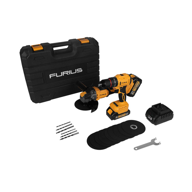 FURIUS COMBO TALADRO Y PULIDORA 21V FB212KIT