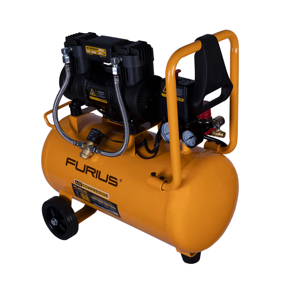 FURIUS COMPRESOR DE AIRE SILENCIOSOS LIBRE DE ACEITE 24 L FC124S