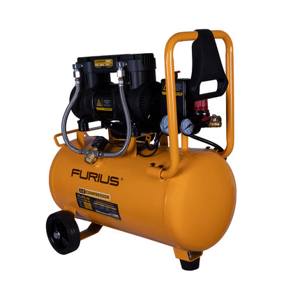 FURIUS COMPRESOR DE AIRE SILENCIOSOS LIBRE DE ACEITE 24 L FC124S