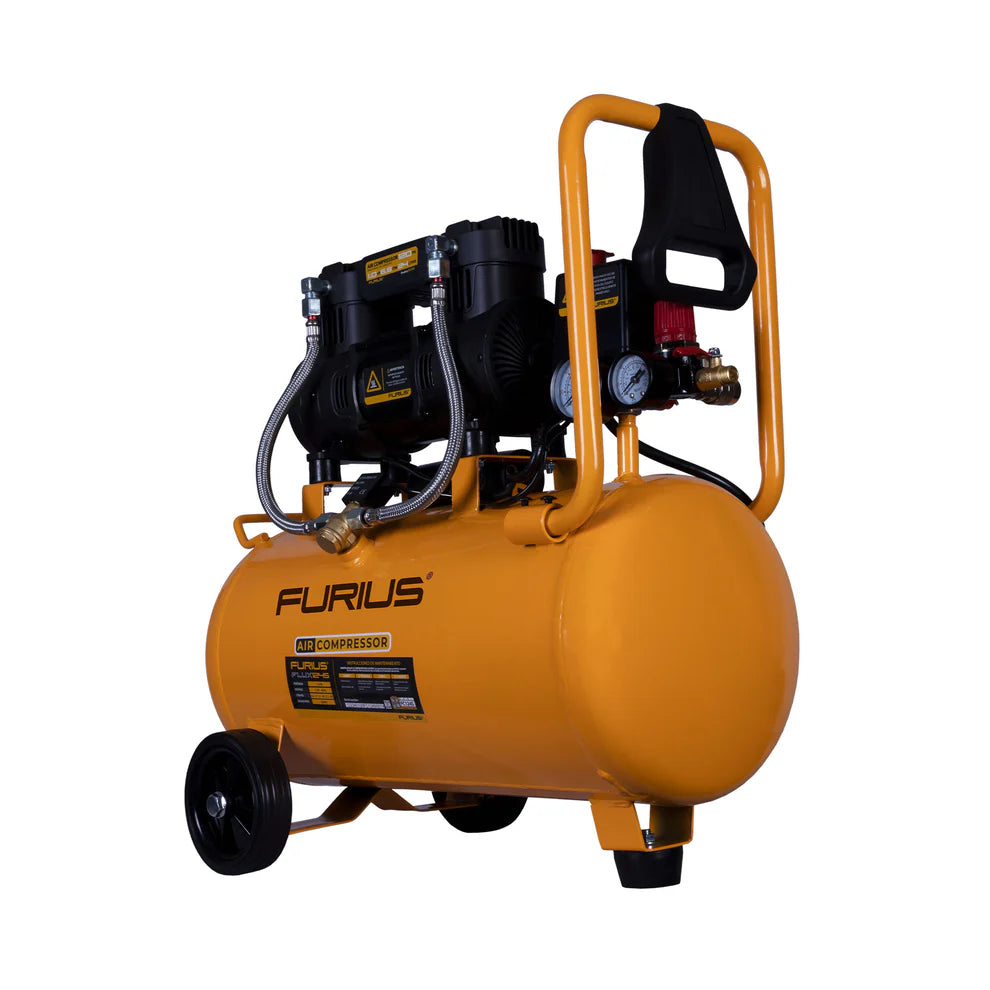 FURIUS COMPRESOR DE AIRE SILENCIOSOS LIBRE DE ACEITE 24 L FC124S