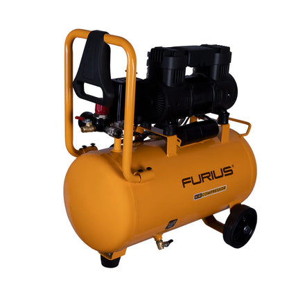 FURIUS COMPRESOR DE AIRE SILENCIOSOS LIBRE DE ACEITE 24 L FC124S