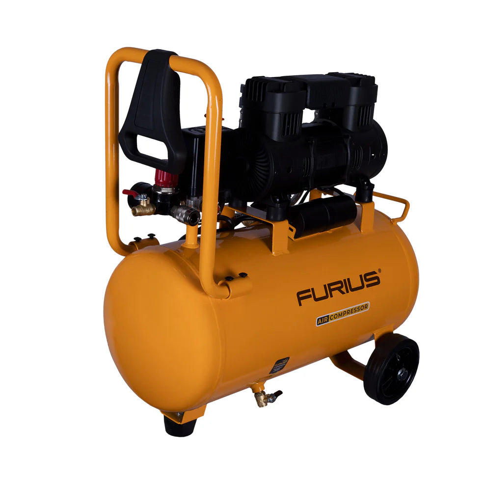 FURIUS COMPRESOR DE AIRE SILENCIOSOS LIBRE DE ACEITE 24 L FC124S