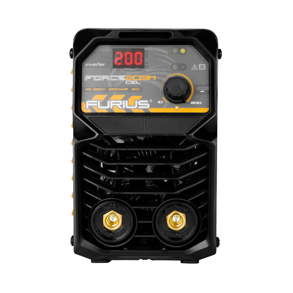 FURIUS MINI SOLDADOR INVERSOR 200 AMP FORCE203MCEL FW203MCEL