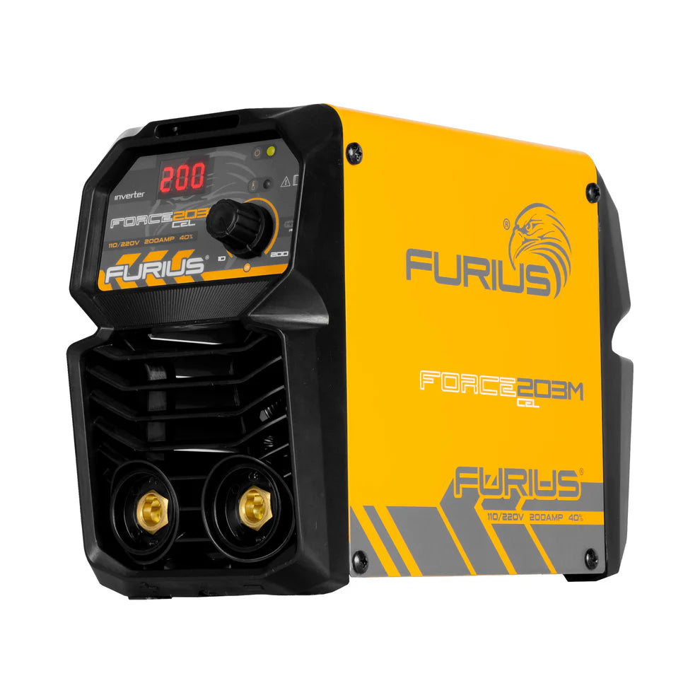FURIUS MINI SOLDADOR INVERSOR 200 AMP FORCE203MCEL FW203MCEL