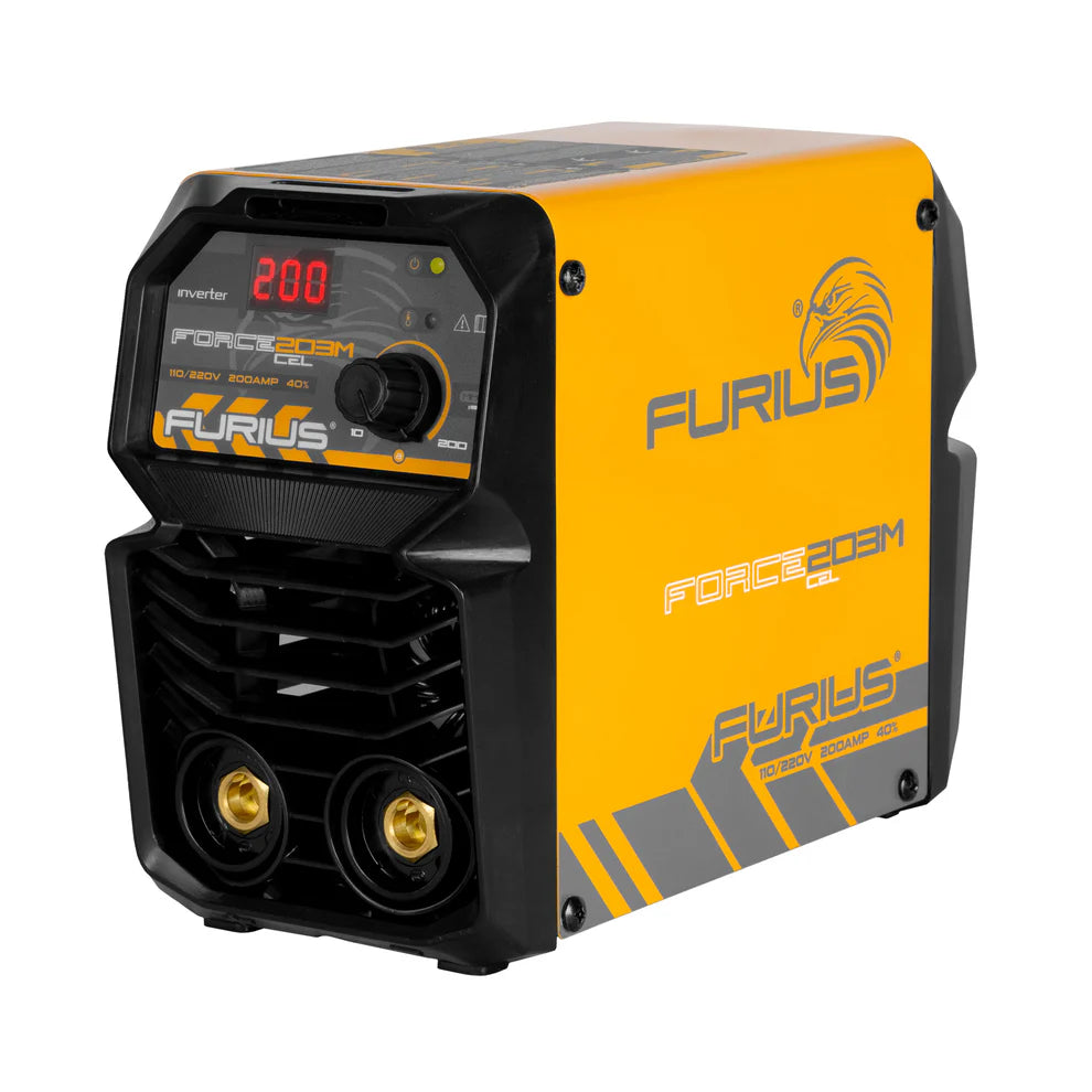 FURIUS MINI SOLDADOR INVERSOR 200 AMP FORCE203MCEL FW203MCEL