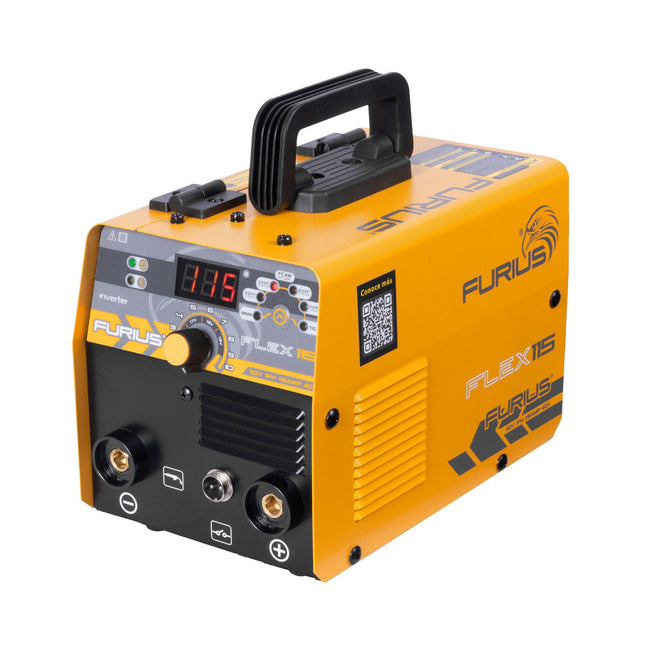 FURIUS SOLDADOR INVERSOR MULTIPROCESO 115 AMP FLUX 110V FLEX115 FW115