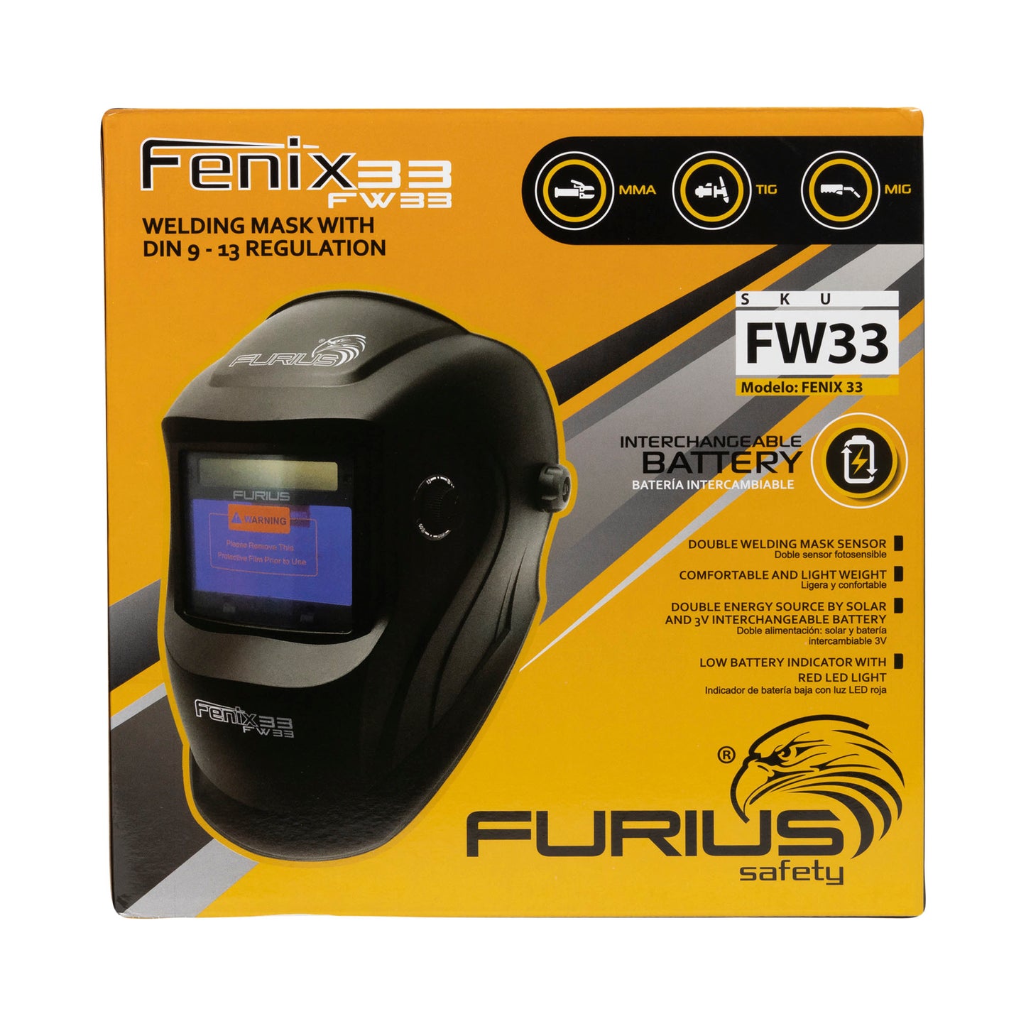 FURIUS CARETA PARA SOLDAR FOTOSENSIBLE FW33