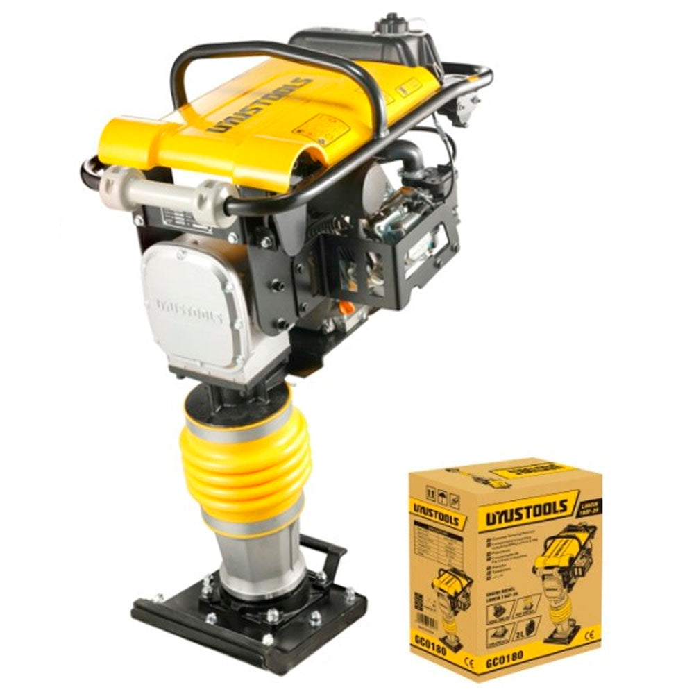 UYUSTOOLS APISONADOR COMPACTADOR A GASOLINA INDUSTRIAL 80KG HONDA 5.5HP GCO080