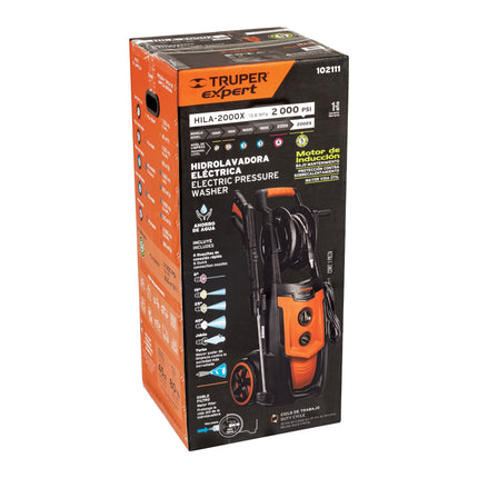 TRUPER EXPERT HIDROLAVADORA ELECTRICA 2000 PSI 2100W 102111