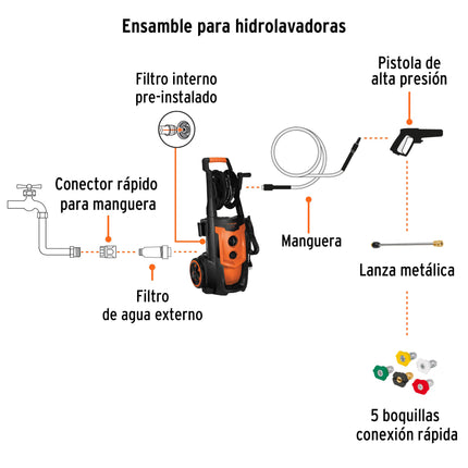 TRUPER EXPERT HIDROLAVADORA ELECTRICA 2000 PSI 2100W 102111