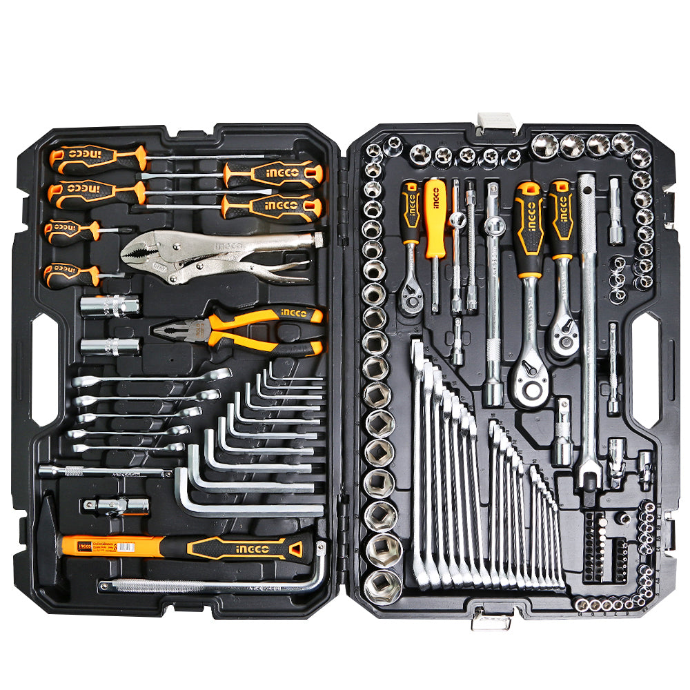 INGCO JUEGO DE COPAS Y HERRAMIENTAS 142 PCS HKTHP21421