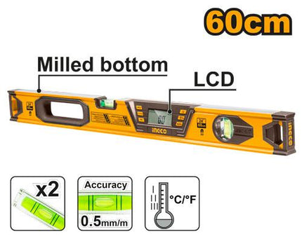 INGCO NIVEL DIGITAL 60 CM LCD HSL08060D