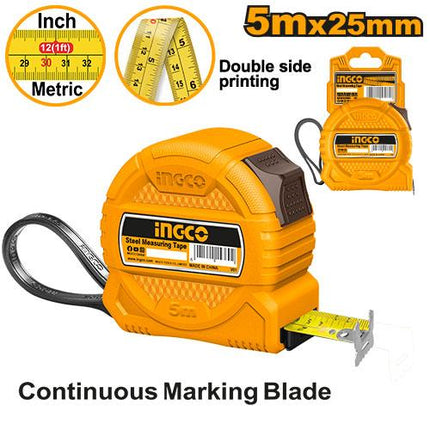 INGCO FLEXOMETRO 5 MTS X 25 MM HSMT39525