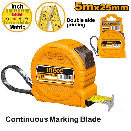 INGCO FLEXOMETRO 5 MTS X 25 MM HSMT39525