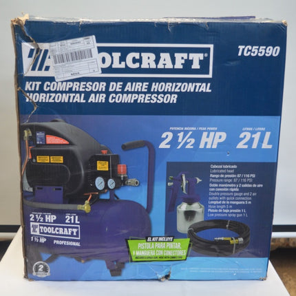 TOOLCRAFT COMPRESOR DE AIRE 21 LITROS 120 LIBRAS TC5590