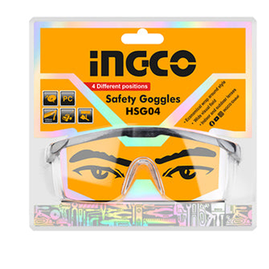 INGCO GAFAS LENTES DE SEGURIDAD TRANSPARENTES HSG04
