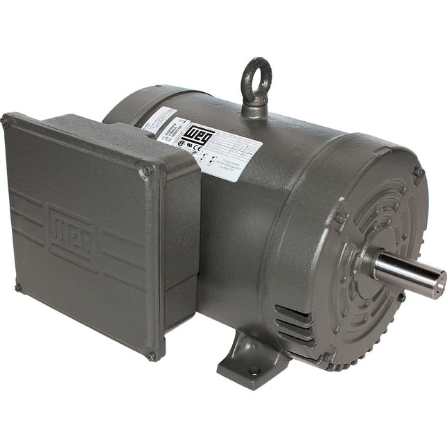 WEG MOTOR 5 HP BAJA 1800 RPM BIFASICO 110/220v NEMA SEMIABIERTO IP21 -  PG005181GPA