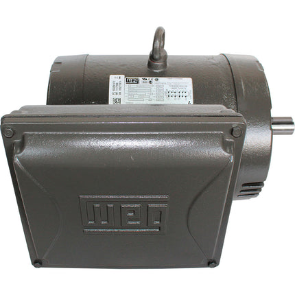 WEG MOTOR 5 HP BAJA 1800 RPM BIFASICO 110/220v NEMA SEMIABIERTO IP21 -  PG005181GPA