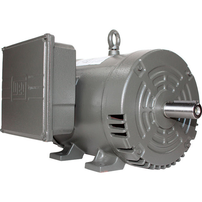 WEG MOTOR 5 HP BAJA 1800 RPM BIFASICO 110/220v NEMA SEMIABIERTO IP21 -  PG005181GPA