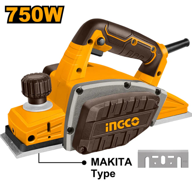 INGCO CEPILLO ELECTRICO 750W 110V 3-1/4X5/64 UPL7508