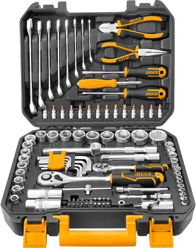 INGCO JUEGO DE COPAS Y HERRAMIENTAS 100 PCS HKTHP21001