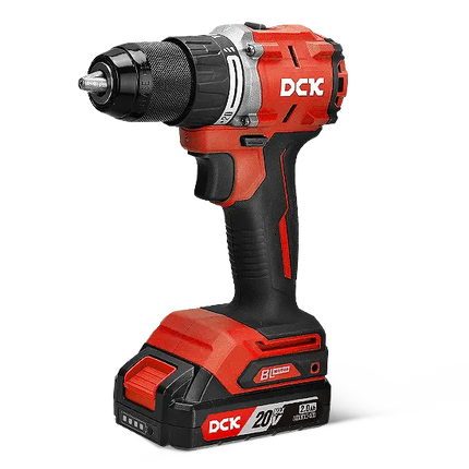 DCK COMBO TALADRO PERCUTOR INALAMBRICO 1/2" 20V + ATORNILLADOR DE IMPACTO 1/4" KDKIT26