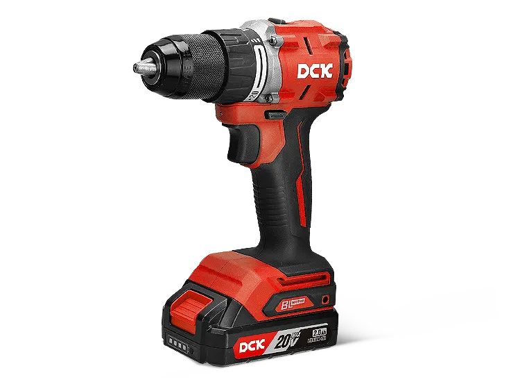 DCK COMBO TALADRO PERCUTOR INALAMBRICO 1/2" 20V + ATORNILLADOR DE IMPACTO 1/4" KDKIT26